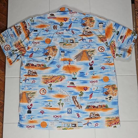 Vintage High Seas Trading Co Button Shirt Mens XL Ionis Carlsbad - Picture 3 of 6
